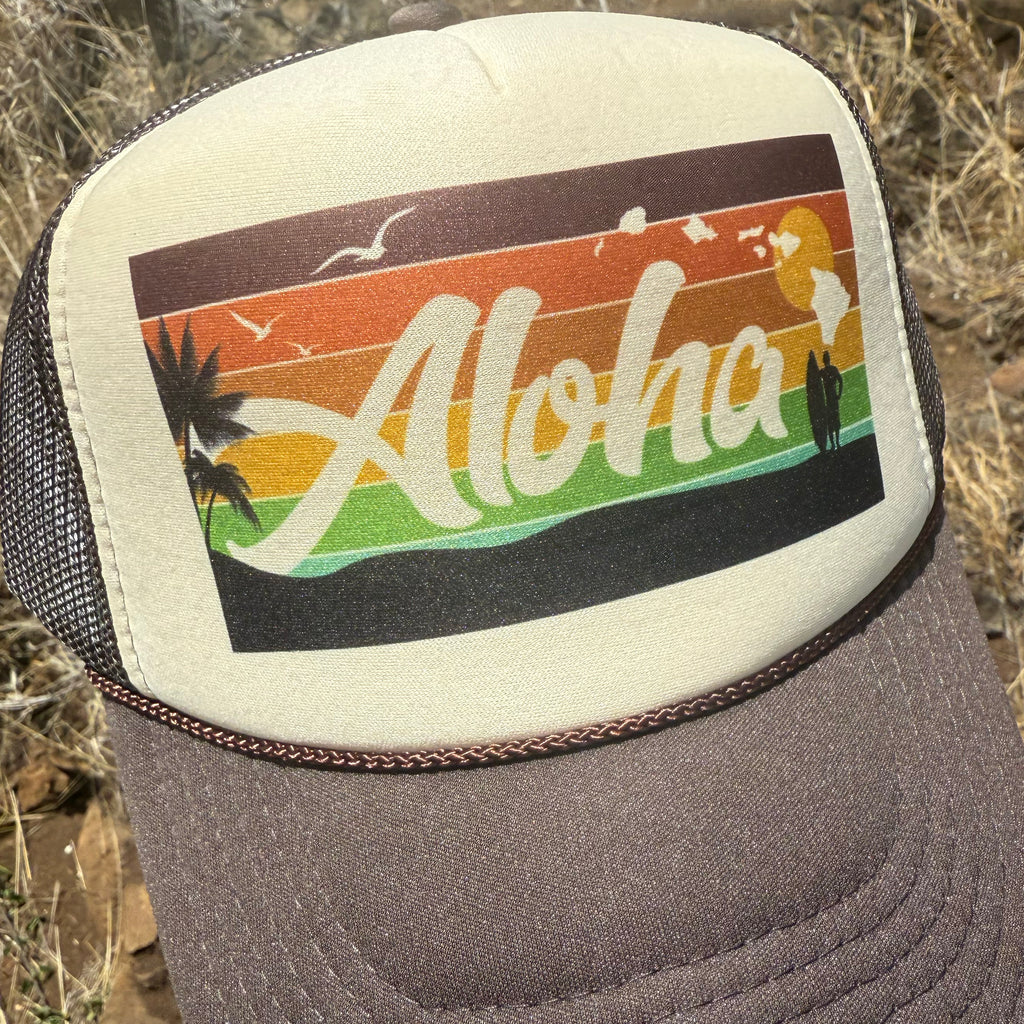 Aloha Colorful Trucker