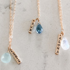 Stamped Running Necklace