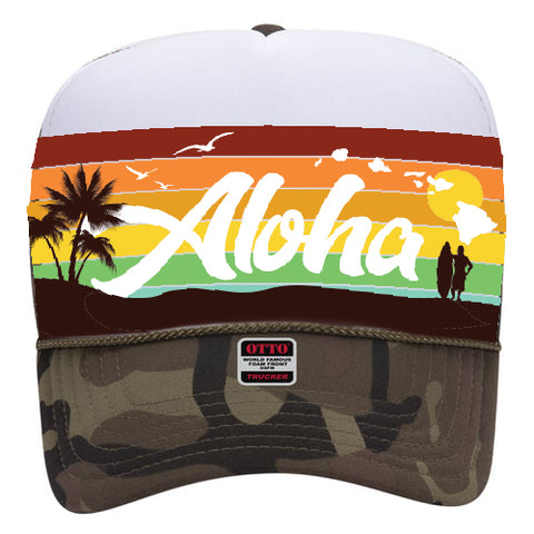 Aloha Colorful Trucker