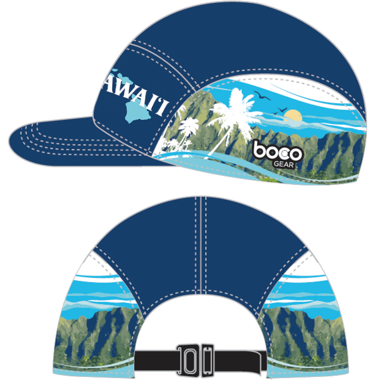 boco gear running hat Run Hawaii '23 Camp Hat