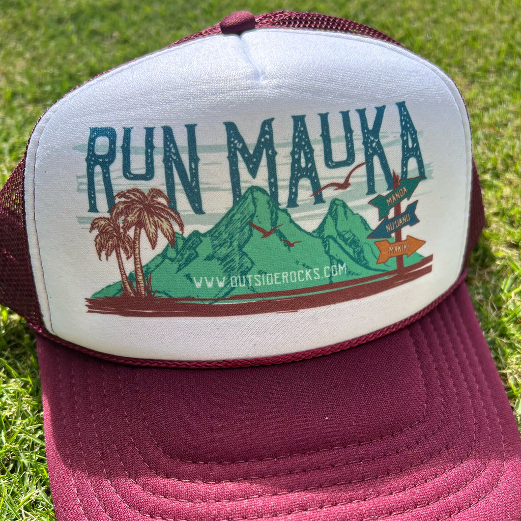 Run Mauka Trail Trucker Hat