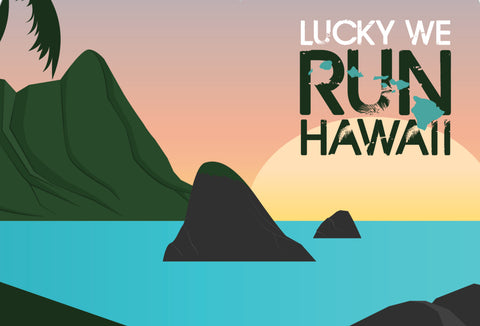 Lucky We Run Hawaii Trucker
