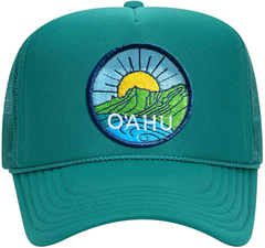 Oahu Embroidered Trucker Hat