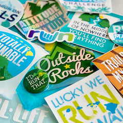 Trail Running Sticker Pack