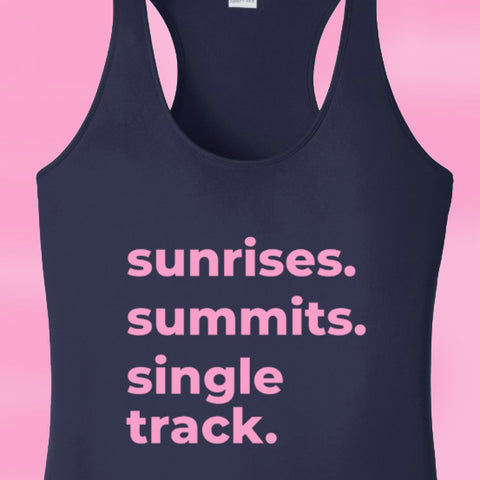 Sunrises Summits Single Track Tank
